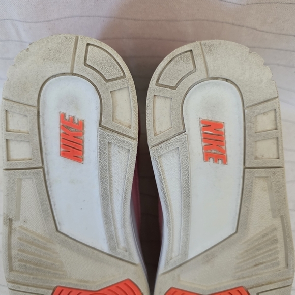 Air Jordan Womens Retro 3 Pink White Leather Sneakers Shoes CK9246-600 Size 8.5 - Picture 12 of 15